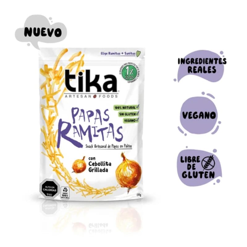 Imagen de PAPAS FRITAS RAMITAS TIKA CEBOLLITA GRILLADA 170GR