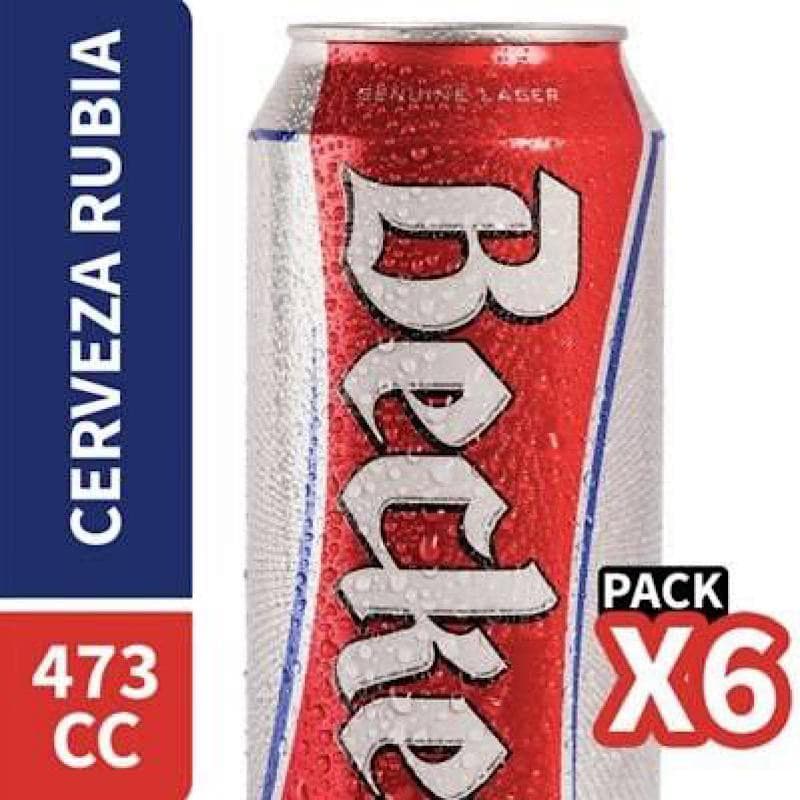 Imagen de CERVEZA BECKER PACK 6 LATAS 473CC.
