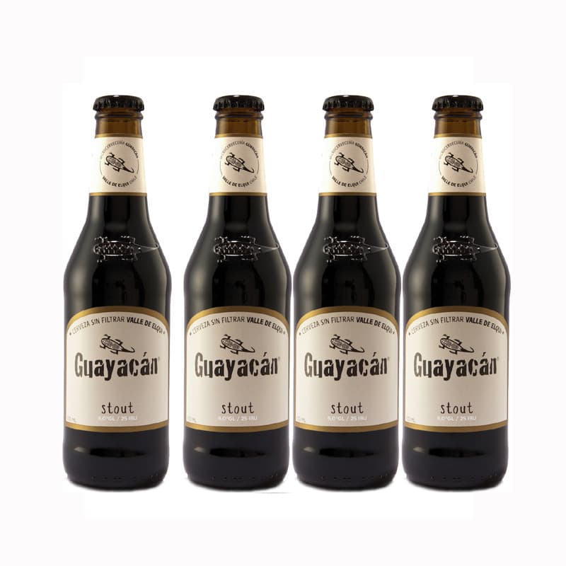 Imagen de CERVEZA GUAYACAN STOUT BOTELLA 330ML FOURPACK