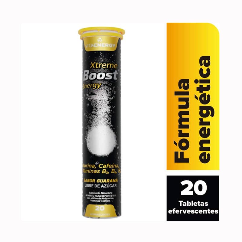 Imagen de TABLETAS ENERGIZANTES XTREME BOOST ENERGY 20 TABLETAS