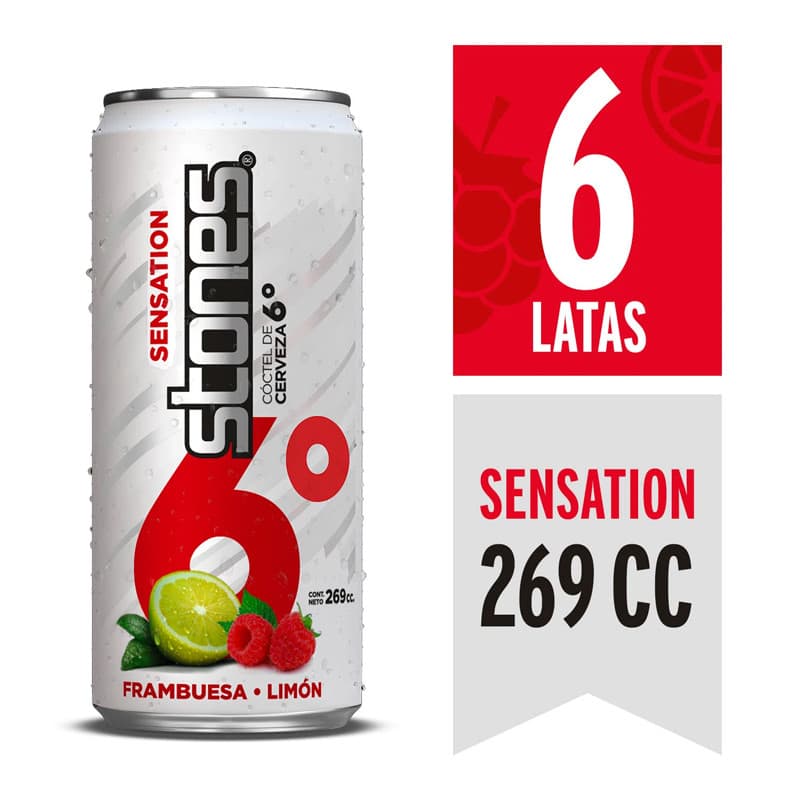 Imagen de COCKATIL SENSATION STONE PACK X 6 LATA 269CC