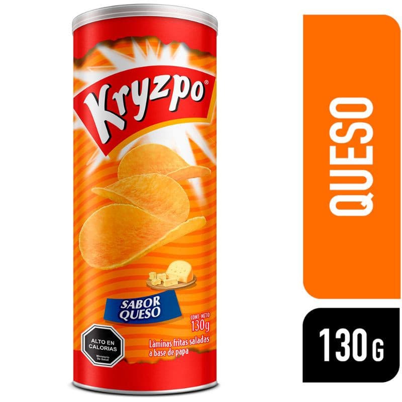 Imagen de PAPAS FRITAS KRYZPO QUESO 130GR TARRO