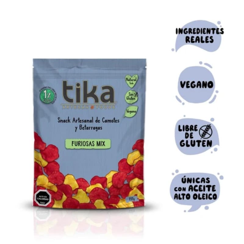 Imagen de PAPAS FRITAS TIKA FURIOSAS MIX 212GR