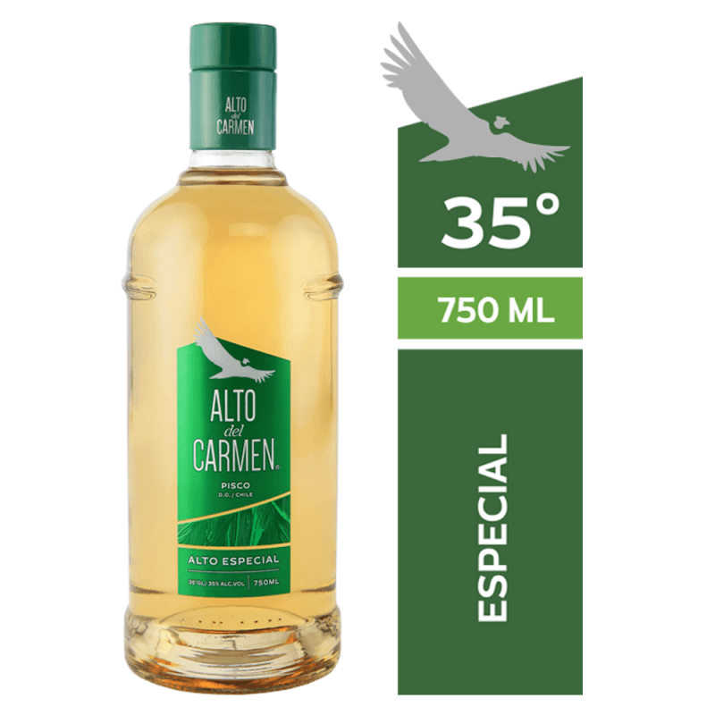 Imagen de PISCO ALTO DEL CARMEN 35º 750CC