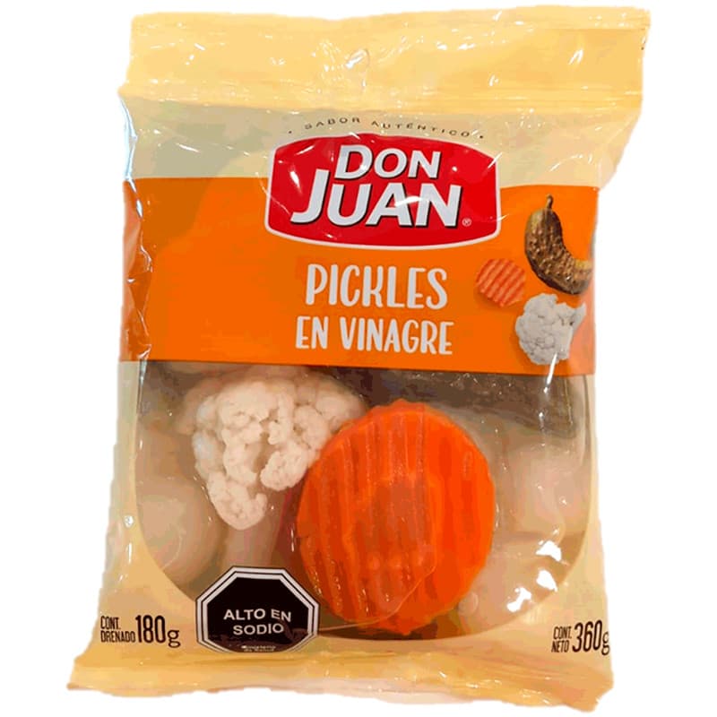 Imagen de PICKLES DON JUAN 200GR BOLSA