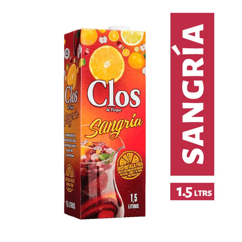 Imagen de VINO CLOS DE PIRQUE SANGRIA 1500CC TETRA