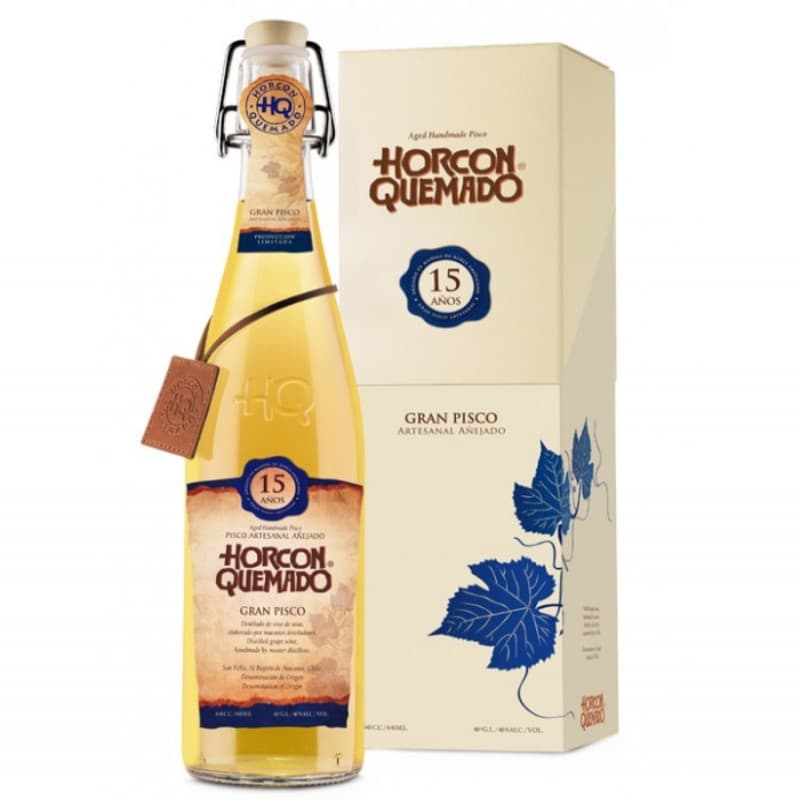 Imagen de PISCO HORCON QUEMADO 46° 15 AÑOS 660CC BOTELLA VIDRIO