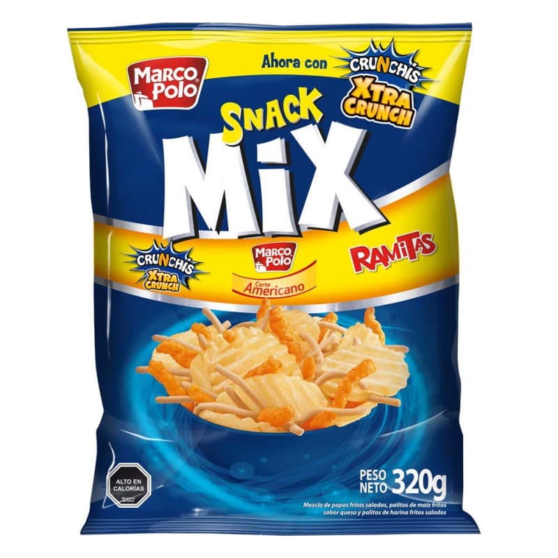 Imagen de SNACK MIX MARCO POLO PAPAS RAMITAS 320GR