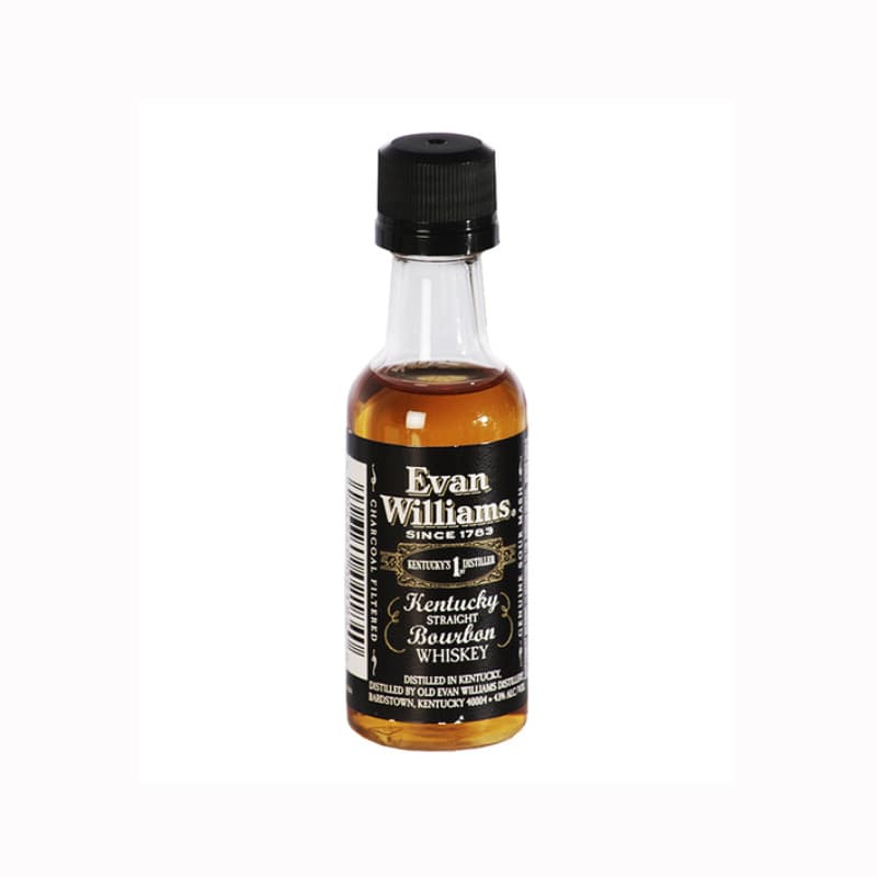 Imagen de WHISKY BOURBON EVAN WILLIAMS BLACK 43° 50CC