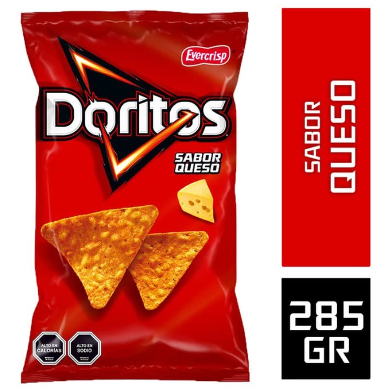 Imagen de DORITOS SABOR QUESO EVERCRIPS 285 GRS