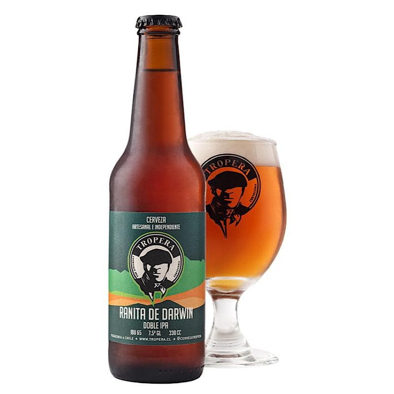 Imagen de CERVEZA ARTESANAL TROPERA RANITA DE DARWIN 7.5 330CC