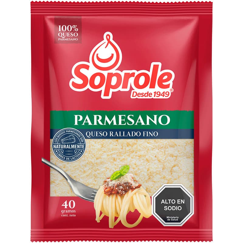 Imagen de QUESO RALLADO PARMESANO SOPROLE 40 GRS