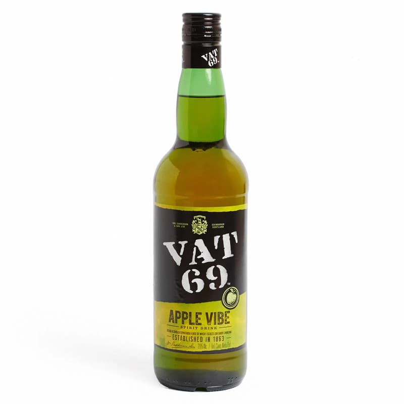 Imagen de WHISKY ESCOCES VAT 69 APPLE VIBE 750CC
