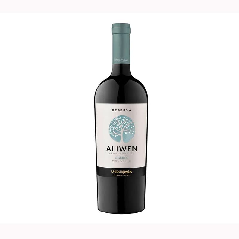 Imagen de VINO ALIWEN RESERVA MALBEC UNDURRAGA 750CC 13°