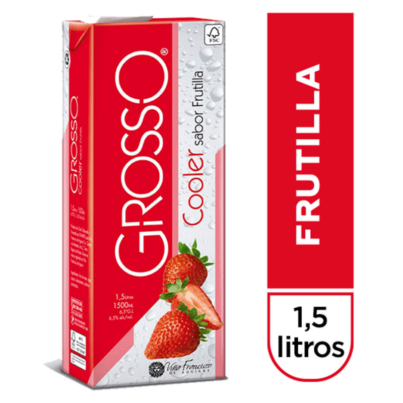 Imagen de VINO GROSSO COOLER FRUTILLA 1500CC