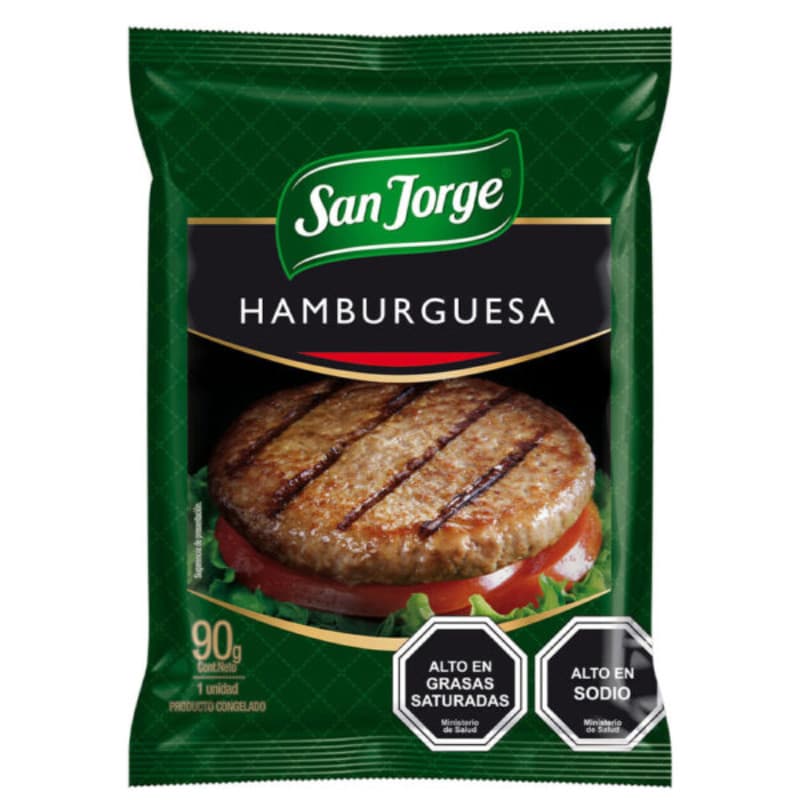 Imagen de HAMBURGUESA EXTRA CERDO SAN JORGE 90GR