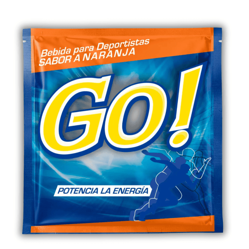 Imagen de BEBIDA PARA DEPORTISTAS GO! SABOR NARANJA 60GR