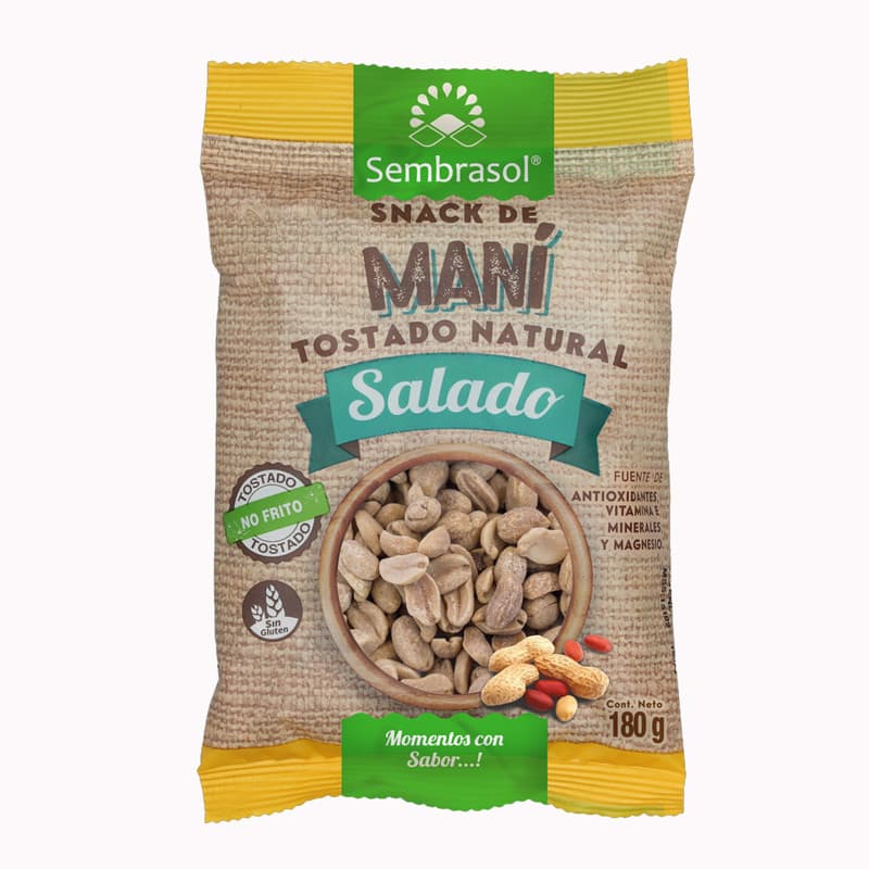 Imagen de MANI CON SAL SEMBRASOL 180GR ARTESANAL