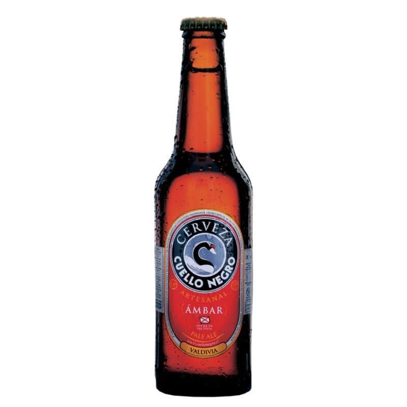 Imagen de CERVEZA CUELLO NEGRO ARTESANAL AMBAR ALE VALDIVIA 330CC BOTELLA DESECHABLE