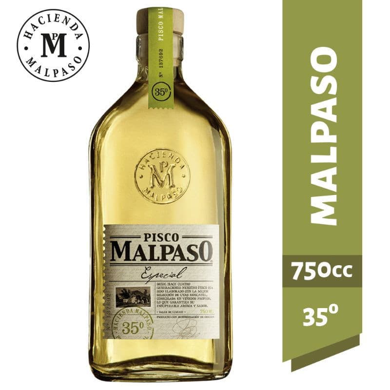 Imagen de PISCO ESPECIAL MAL PASO 35º 750CC