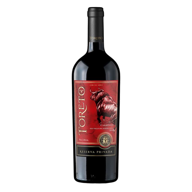 Imagen de VINO TORETO RESERVA PRIVADA CARMENERE 750CC
