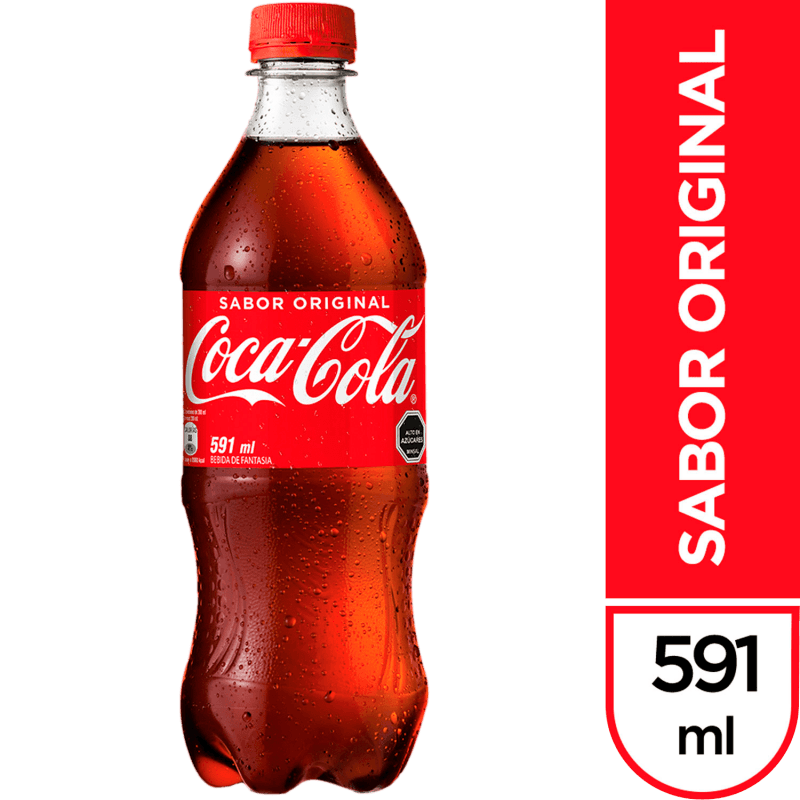 Imagen de BEBIDA COCA COLA 591CC DESECHABLE