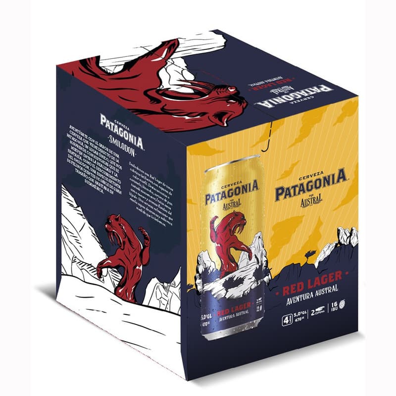 Imagen de CERVEZA AUSTRAL PATAGONIA RED LAGER FOURPACK 470CC