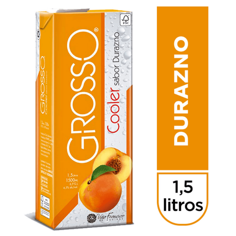 Imagen de VINO GROSSO COOLER DURAZNO 1500CC