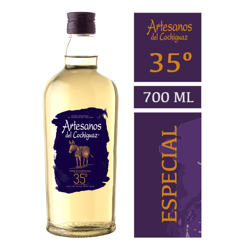 Imagen de PISCO ARTESANOS DE COCHIGUAZ 35º 700CC
