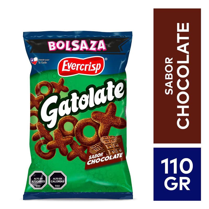 Imagen de GATOLATE CHOCOLATE EVERCRISP 110GRS