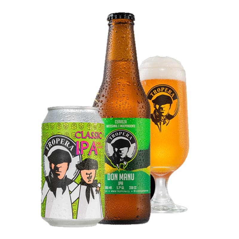 Imagen de CERVEZA ARTESANAL TROPERA CLASSIC IPA DON MANU LATA 355CC