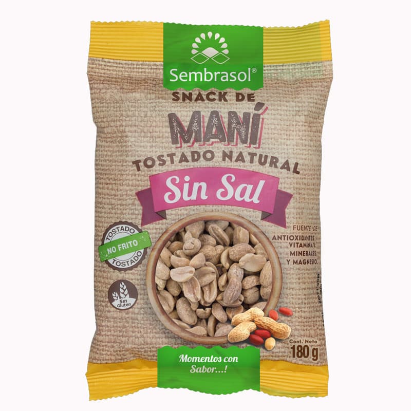 Imagen de MANI SIN SAL SEMBRASOL 150GR ARTESANAL