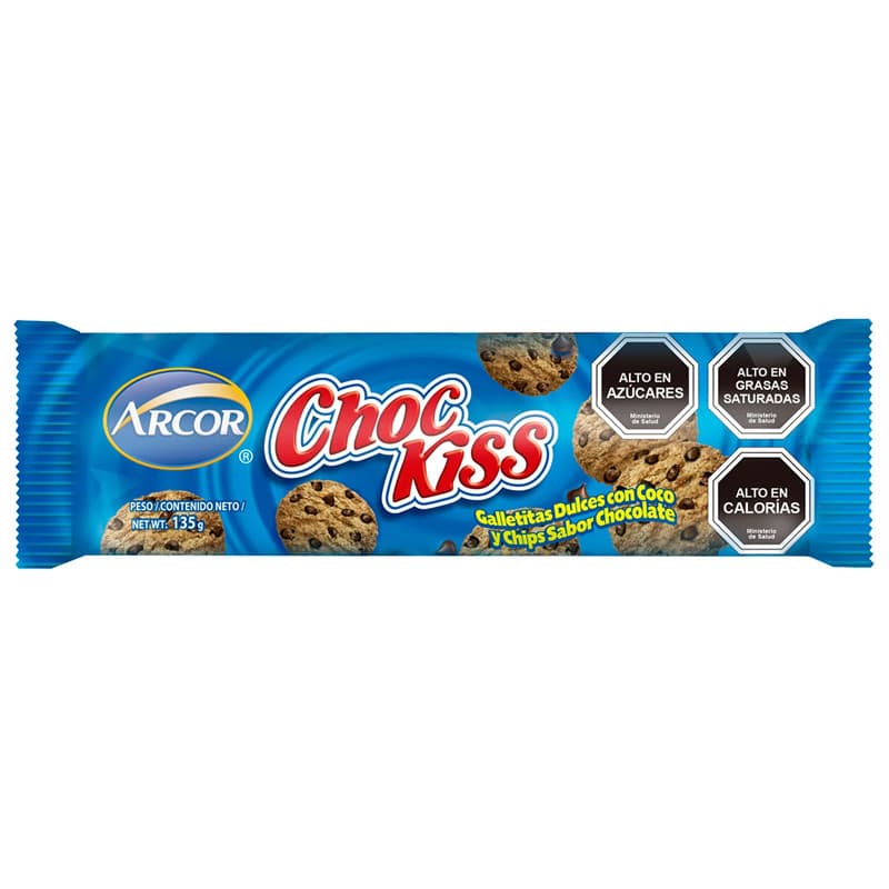 Imagen de GALLETAS CHOC KISS DOS EN UNO 135 GR.
