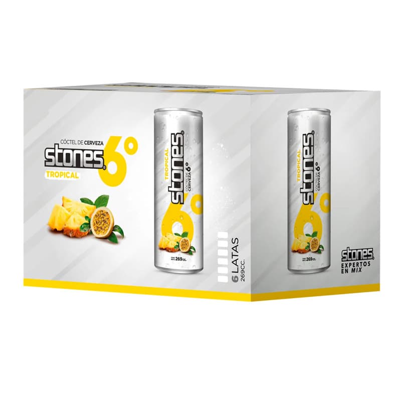Imagen de COCKATIL TROPICAL STONE PACK X 6 LATA 269CC