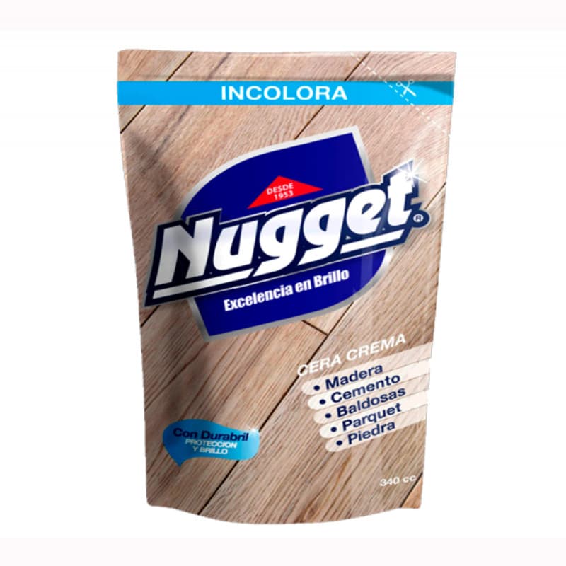 Imagen de CERA NUGGET CREMA INCOLORA DOYPACK 340CC