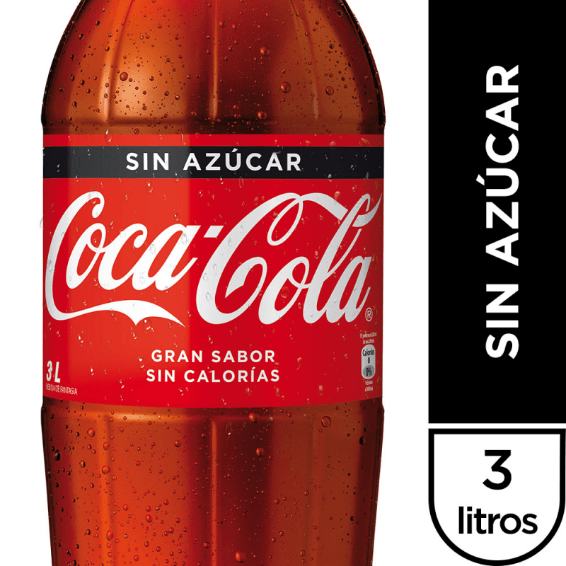 Miniatura 2 de BEBIDA COCA COLA ZERO 3000CC DESECHABLE