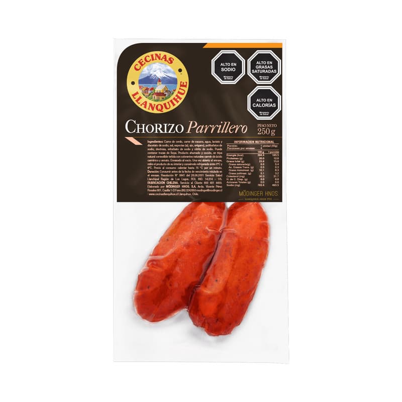Imagen de CHORIZO PARRILLERO MODINGER 250GR
