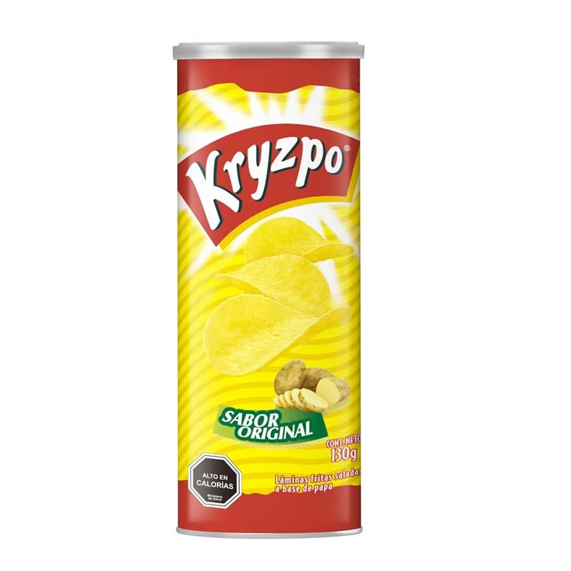 Imagen de PAPAS FRITAS KRYZPO SABOR ORIGINAL 130GR TARRO