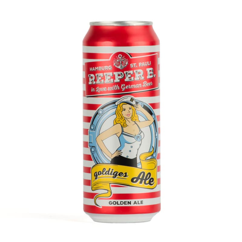 Imagen de CERVEZA ALEMANA REEPER B. GOLDEN ALE 4.8° LATA 500CC