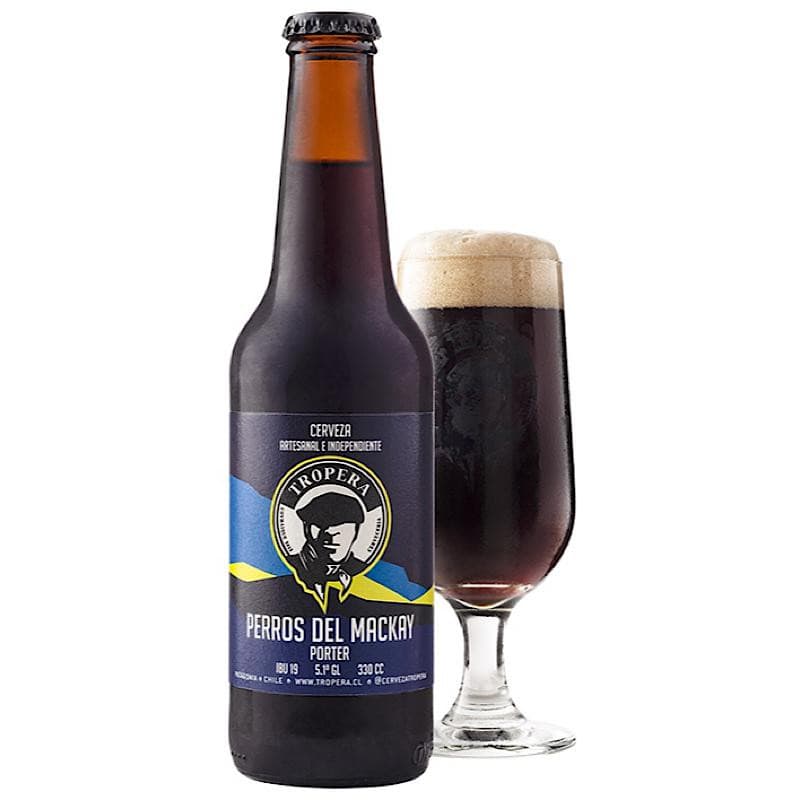 Imagen de CERVEZA ARTESANAL TROPERA PERROS DEL MACKAY 5.1° 330CC