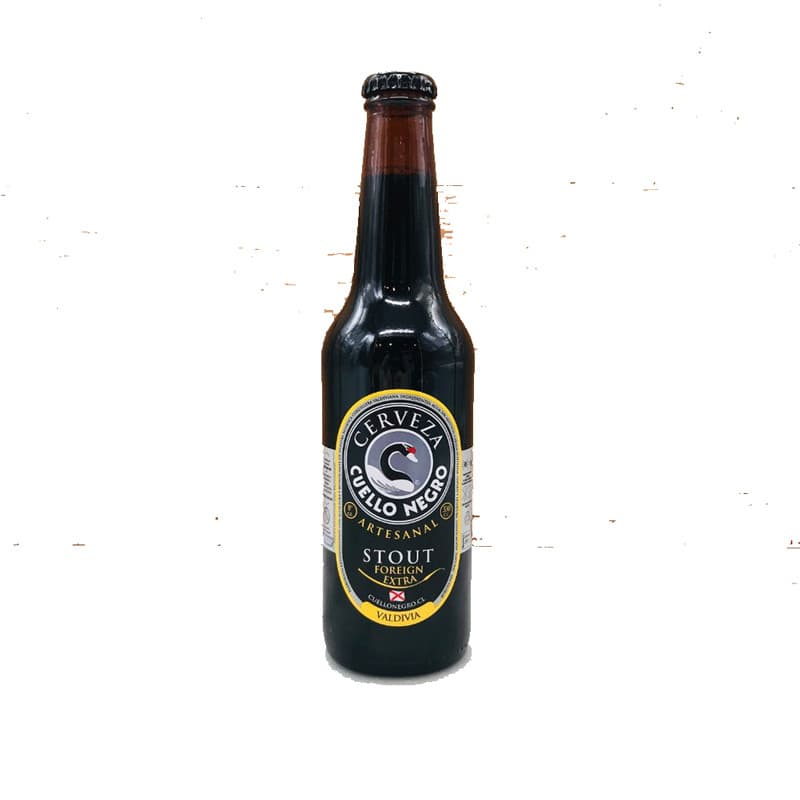 Imagen de CERVEZA CUELLO NEGRO ARTESANAL STOUT EXTRA VALDIVIA 330CC BOTELLA DESECHABLE