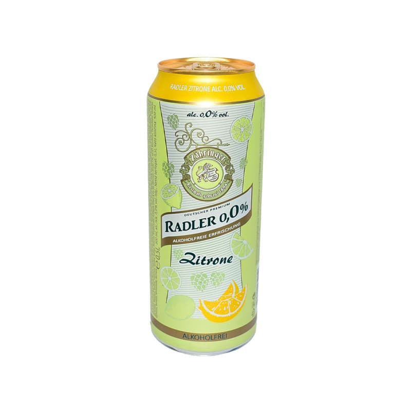 Imagen de CERVEZA ZAHRINGER LEMON 0.0 500CC LATA