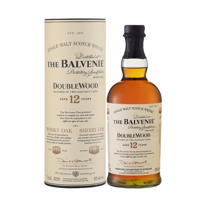 Imagen de WHISKY BALVENIE DOUBLEWOOD 12 AÑOS SINGLE MALT 40° 700CC